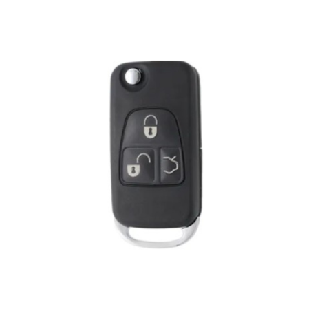 CARCASA MANDO PLEGABLE MERCEDES 3 BOTONES  YM15