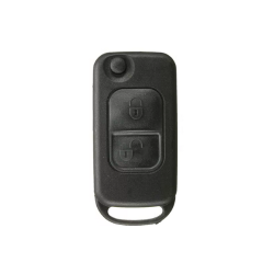 CARCASA MANDO PLEGABLE MERCEDES 2 BOTONES HU39