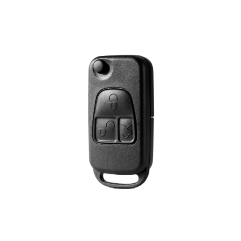 CARCASA MANDO PLEGABLE MERCEDES 3 BOTONES HU39