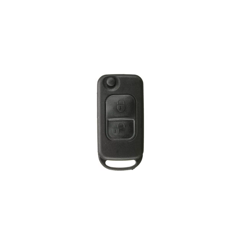 CARCASA MANDO PLEGABLE MERCEDES 2 BOTONES HU64