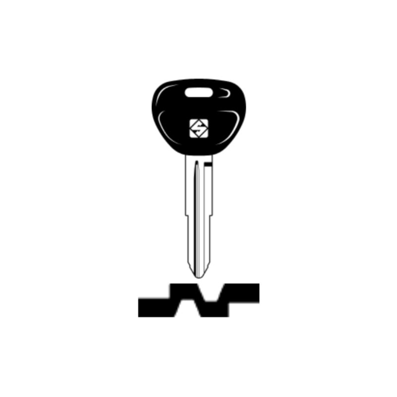 LLAVE VEHICULO CABEZAL PLÁSTICO ( acero)