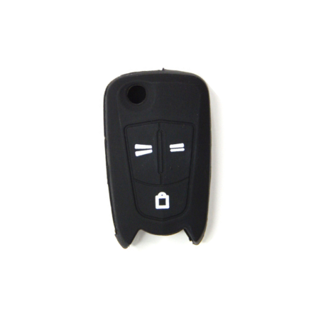 FUNDA MANDO PLEG OPEL NEGRO 3 BOTONES