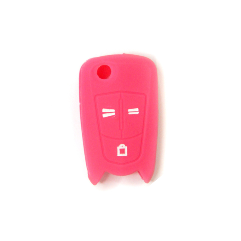 FUNDA MANDO PLEG OPEL ROSA 3 BOTONES