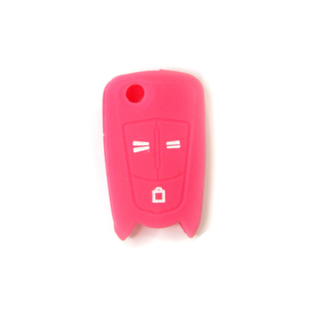 FUNDA MANDO PLEG OPEL ROSA 3 BOTONES