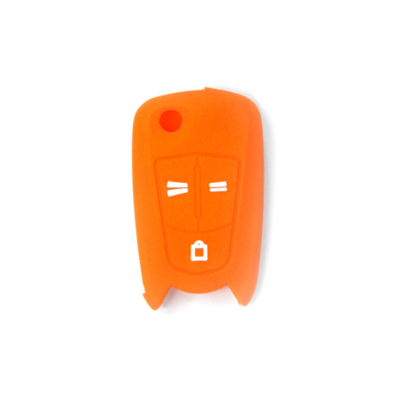 FUNDA MANDO PLEG OPEL NARANJA 3 BOTONES