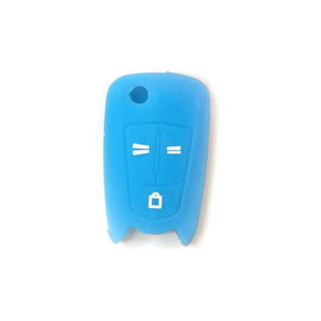 FUNDA MANDO PLEG OPEL AZUL 3 BOTONES