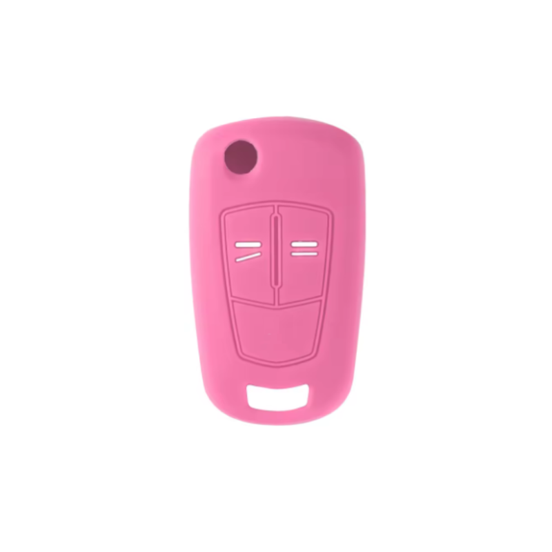 FUNDA MANDO PLEG OPEL ROSA 2 BOTONES