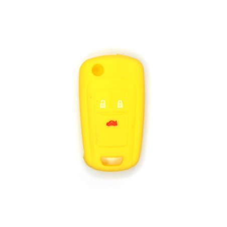 FUNDA MANDO PLEG OPEL AMARILLO 3 BOTONES