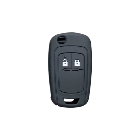 FUNDA MANDO PLEG OPEL NEGRO 2 BOTONES