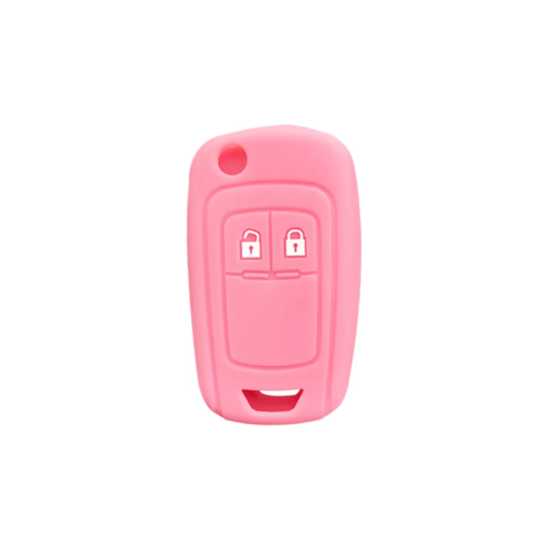 FUNDA MANDO PLEG OPEL ROSA  2 BOTONES