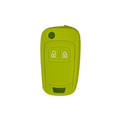 FUNDA MANDO PLEG OPEL VERDE 2 BOTONES