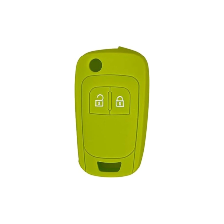 FUNDA MANDO PLEG OPEL VERDE 2 BOTONES