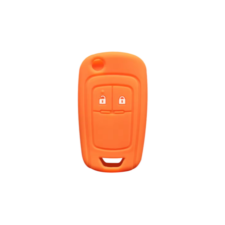 FUNDA MANDO PLEG OPEL NARANJA  2 BOTONES