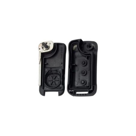 CARCASA TELEMANDO PLEG. PORCHE 3 BOTONES  (HU66)