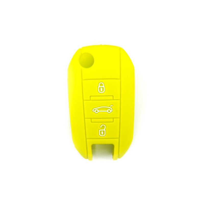 FUNDA MANDO PEUGEOT VERDE 3 BOTONES
