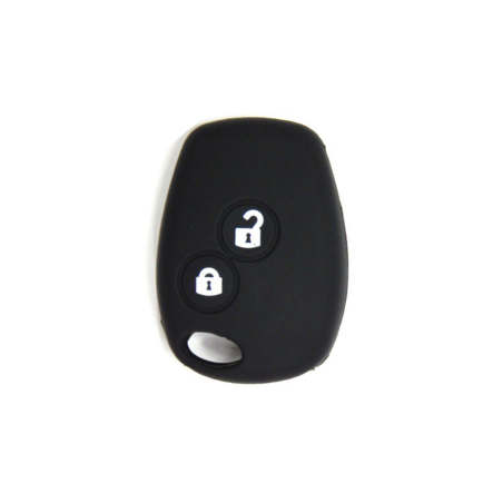FUNDA MANDO FIJO RENAULT NEGRO 2 BOTONES REDONDOS