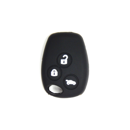 FUNDA MANDO FIJO RENAULT NEGRO 3 BOTONES REDONDOS