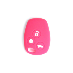 FUNDA MANDO FIJO RENAULT ROSA 3 BOTONES REDONDOS