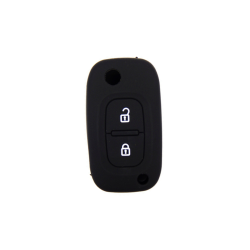 FUNDA MANDO PLEGABLE RENAULT NEGRO 2 BOTONES