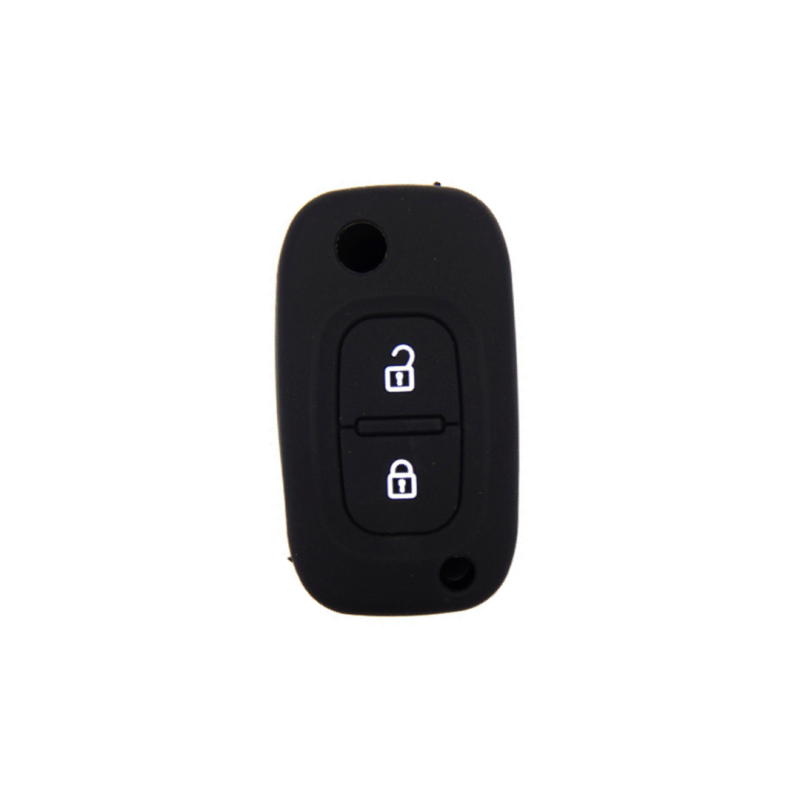 FUNDA MANDO PLEGABLE RENAULT NEGRO 2 BOTONES