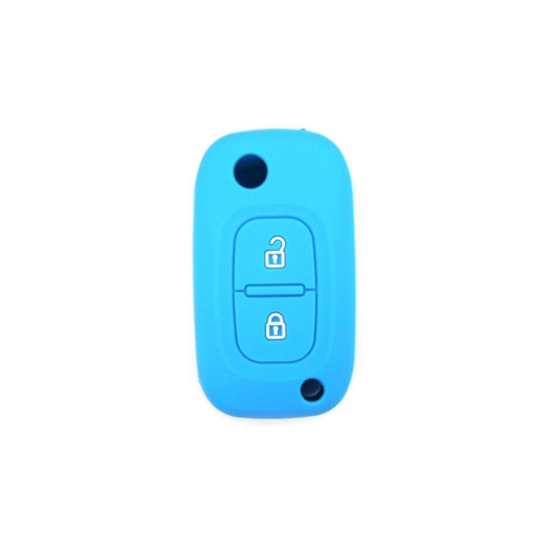 FUNDA MANDO PLEGABLE RENAULT AZUL 2 BOTONES