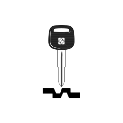 LLAVE VEHICULO CABEZAL PLÁSTICO ( acero)