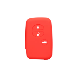 FUNDA MANDO TOYOTA ROJO 3 BOTONES (KEYLESS