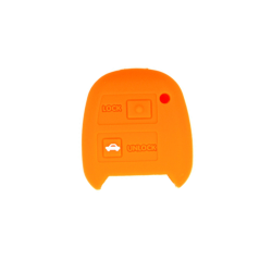 FUNDA MANDO TOYOTA NARANJA 2 BOTONES
