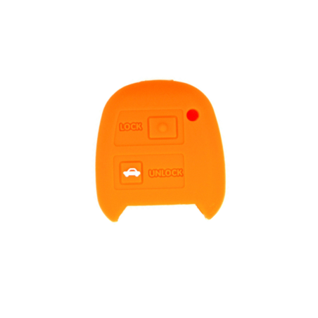 FUNDA MANDO TOYOTA NARANJA 2 BOTONES