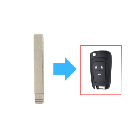 ESPADIN PARA MANDO PLEGABLE OPEL  HU100