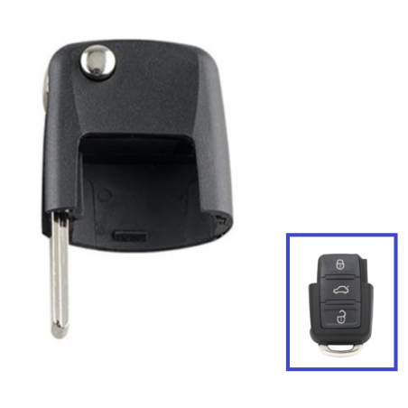 LLAVE PARA MANDO PLEG VAG  HU66  SIN TRANSPONDER