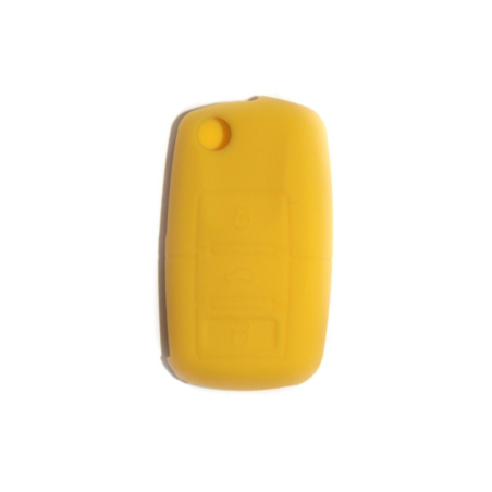 FUNDA MANDO VW-SEAT-SKODA AMARILLO 3 BOTONES