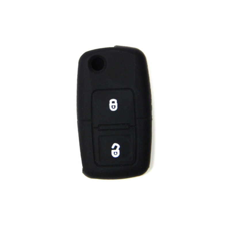 FUNDA MANDO VW-SEAT-SKODA NEGRO 2 BOTONES
