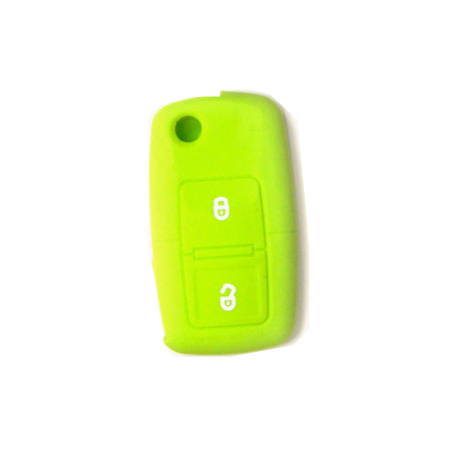 FUNDA MANDO VW-SEAT-SKODA VERDE 2 BOTONES