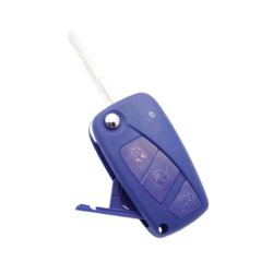 CARCASA TELEMANDO PLEG. FIAT 3 BOT PILA LAT. AZUL