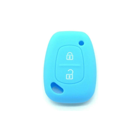 FUNDA MANDO FIJO RENAULT AZUL 2 BOTONES