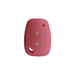 FUNDA MANDO FIJO RENAULT ROSA 2 BOTONES