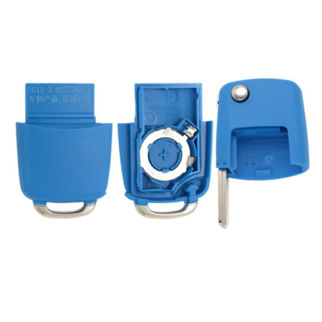 TELEMANDO KEYDIY KDB03 3 BOTONES TIPO VAG AZUL