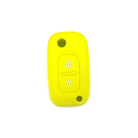 FUNDA MANDO PLEGABLE RENAULT VERDE 2 BOTONES